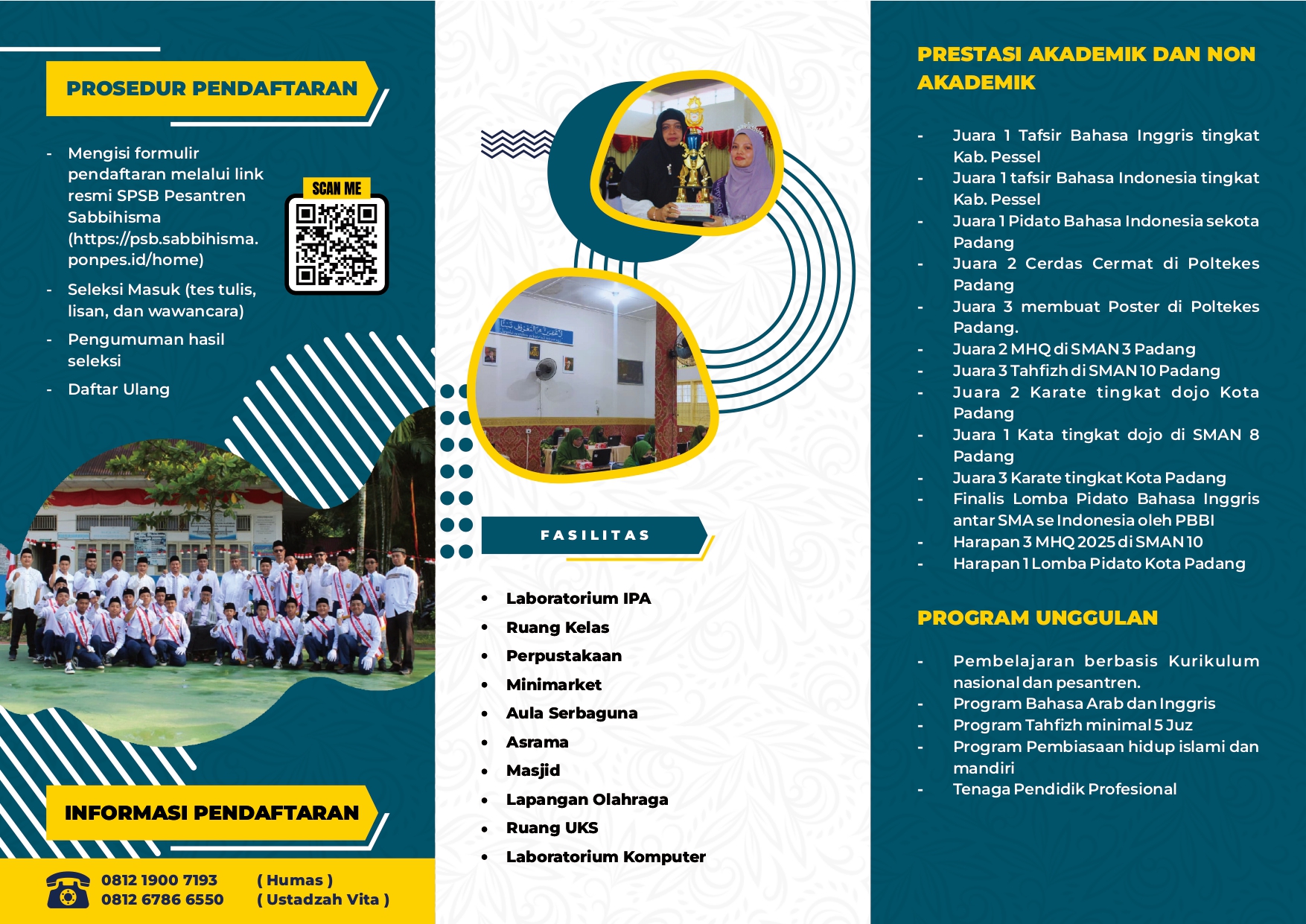 PENERIMAAN PESERTA DIDIK BARU PESANTREN SMP SABBIHISMA 2026