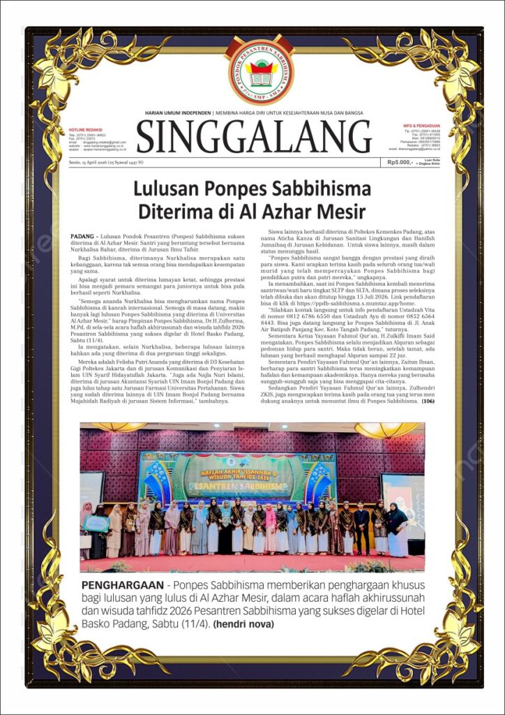 Sabbihisma haluan singgalang