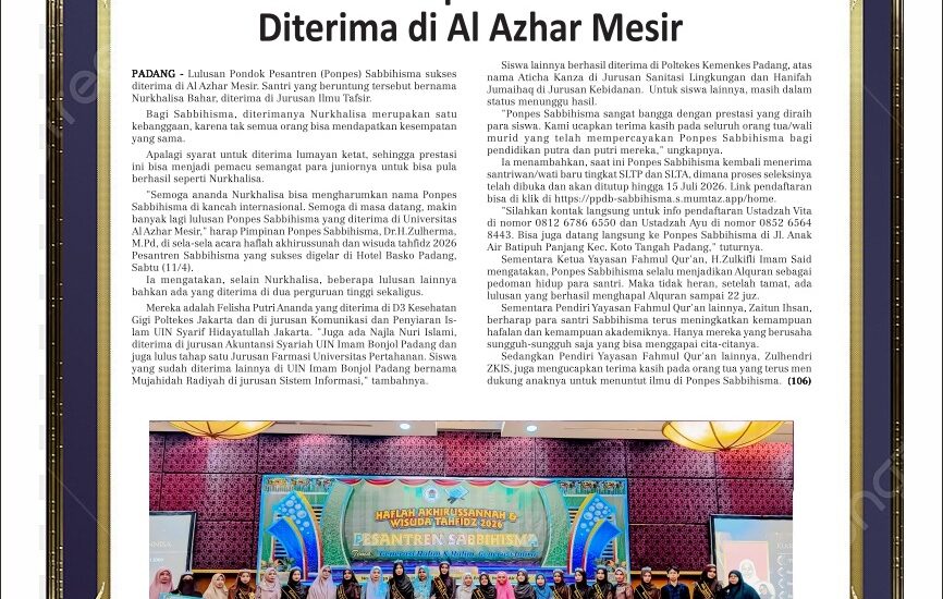 Sabbihisma haluan singgalang